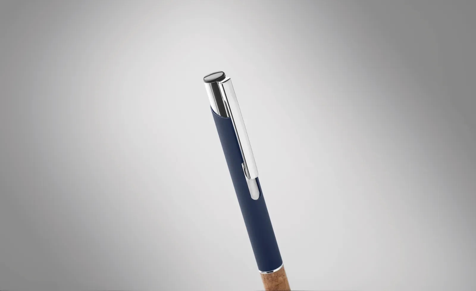 Veria Aluminium Pen with Cork Grip — Blue