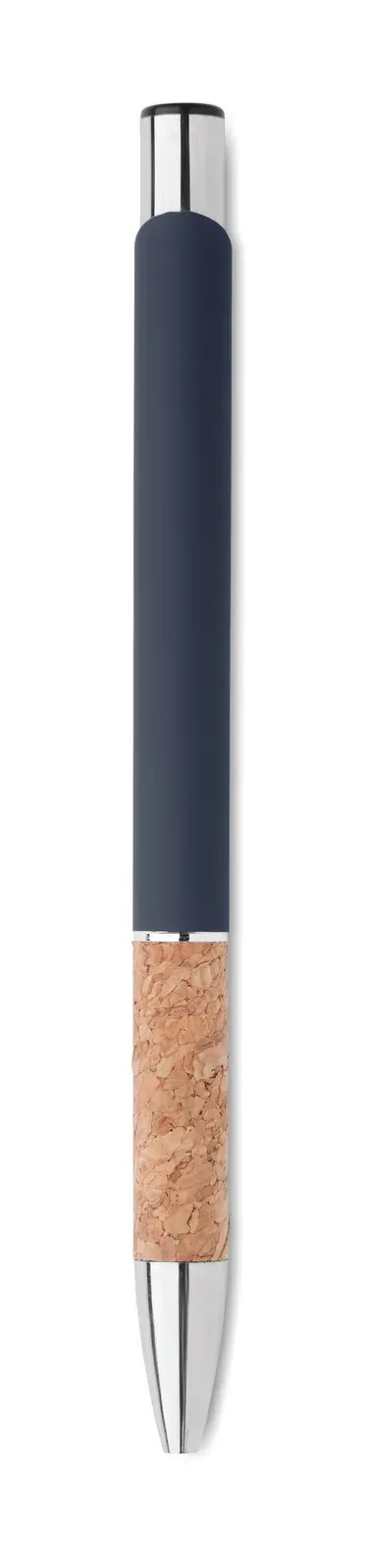 Veria Aluminium Pen with Cork Grip — Blue