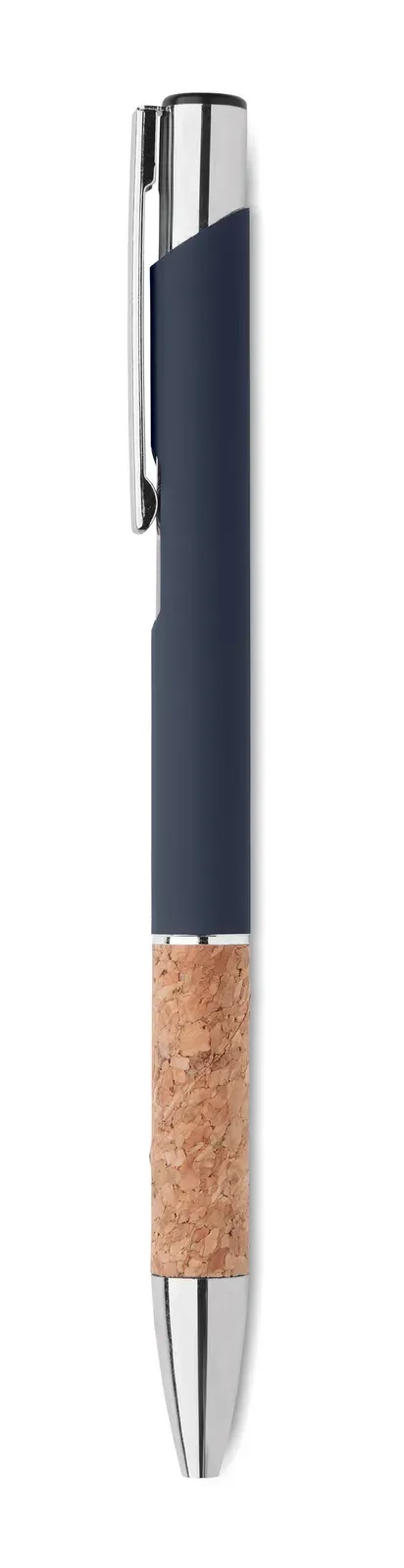 Veria Aluminium Pen with Cork Grip — Blue