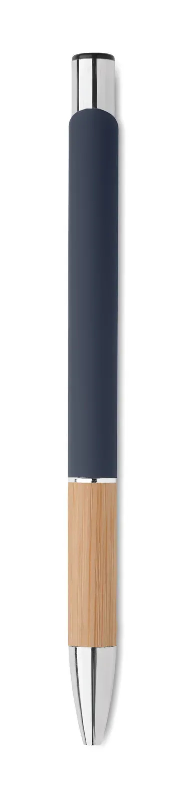 Sparta Aluminium Pen with Bamboo Grip — Blue