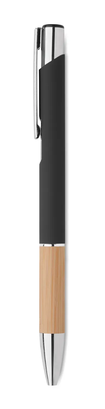 Sparta Aluminium Pen with Bamboo Grip — Black