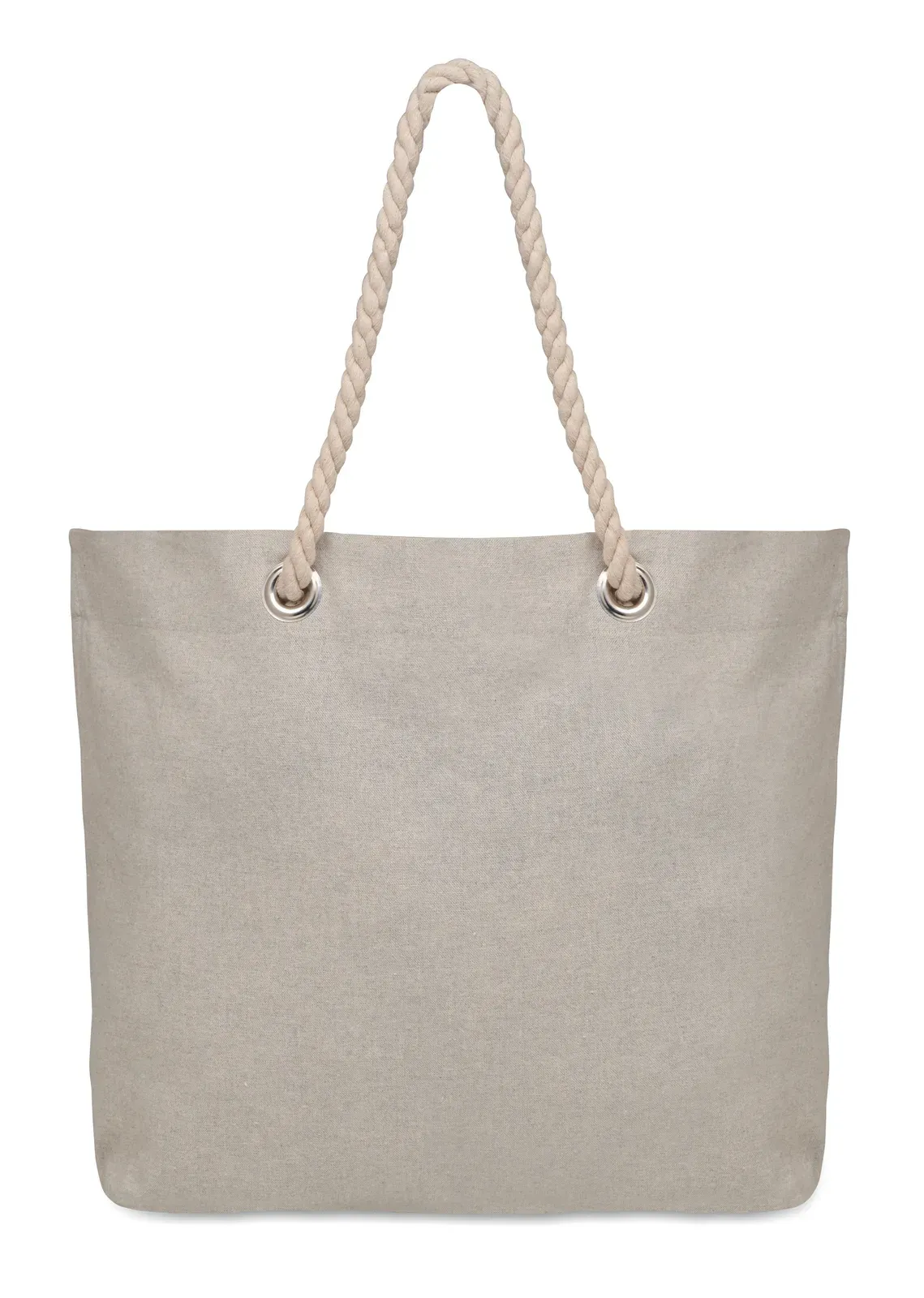 Recycled Cotton Shopping Bag Mare with 220 Gr/M² 55X15X39 cm — Beige