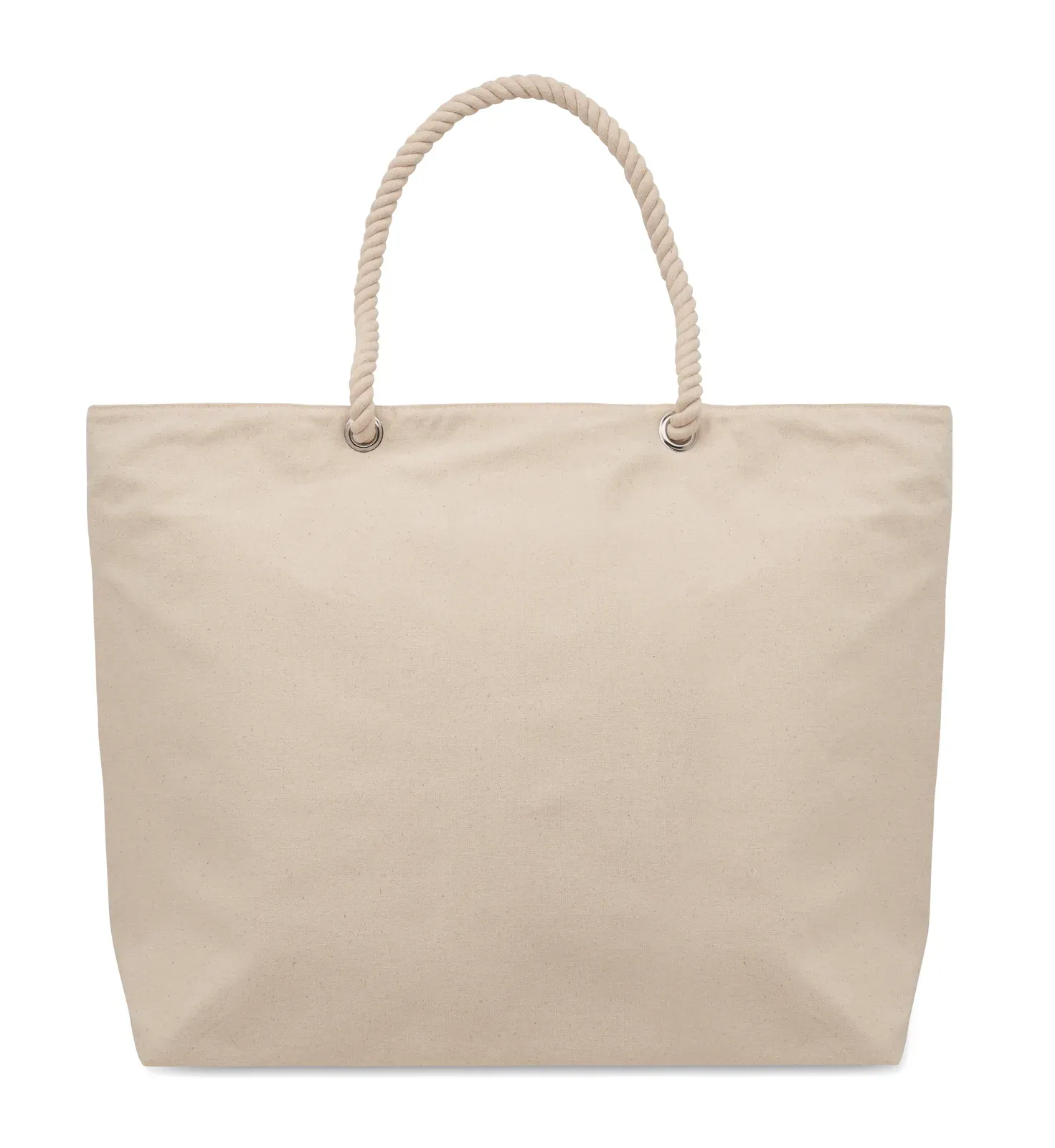 Recycled Cotton Shopping Bag Mare with 220 Gr/M² 55X15X39 cm — Beige