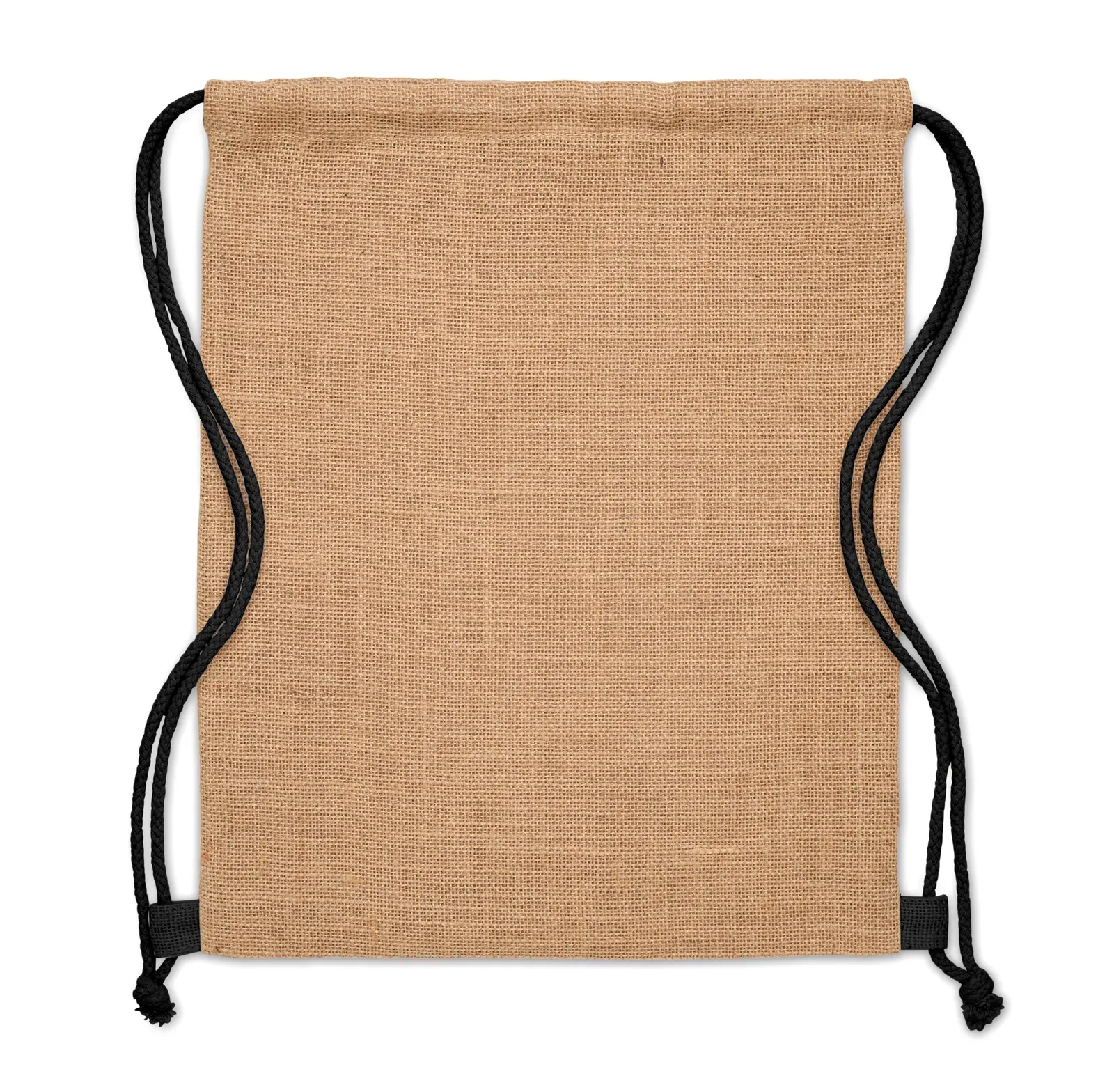 Cotton Drawstring Bag Fukuro with 100 Gr/M² 37X41 cm MO2190 Drawstring Bag — Black