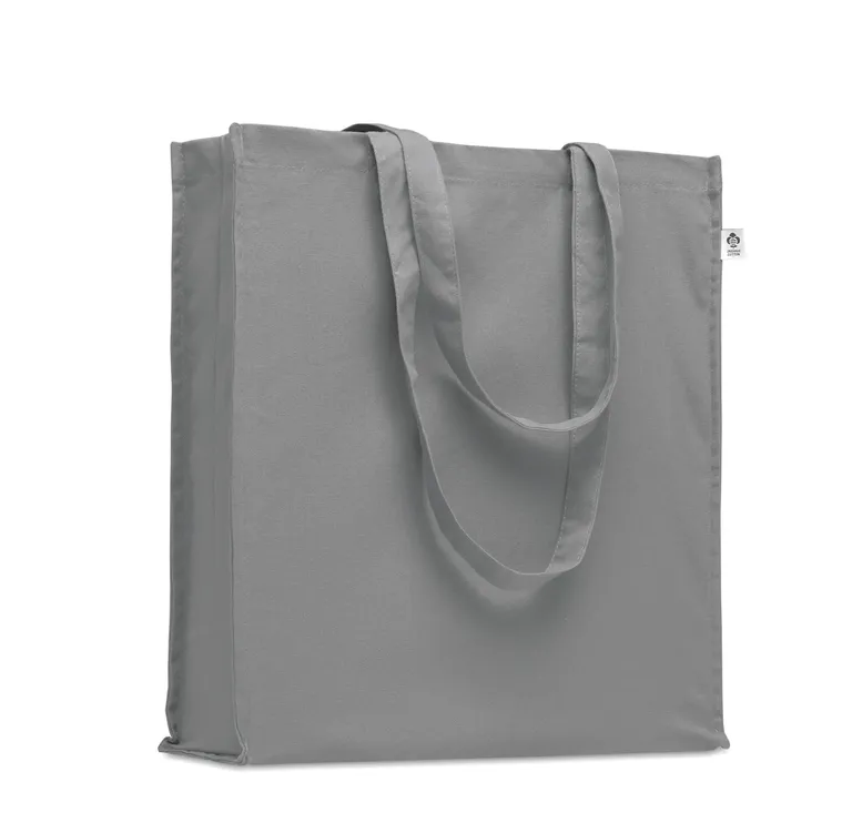 Organic Cotton Shopping Bag Bente Colour with Long Handles 38X9X42 cm