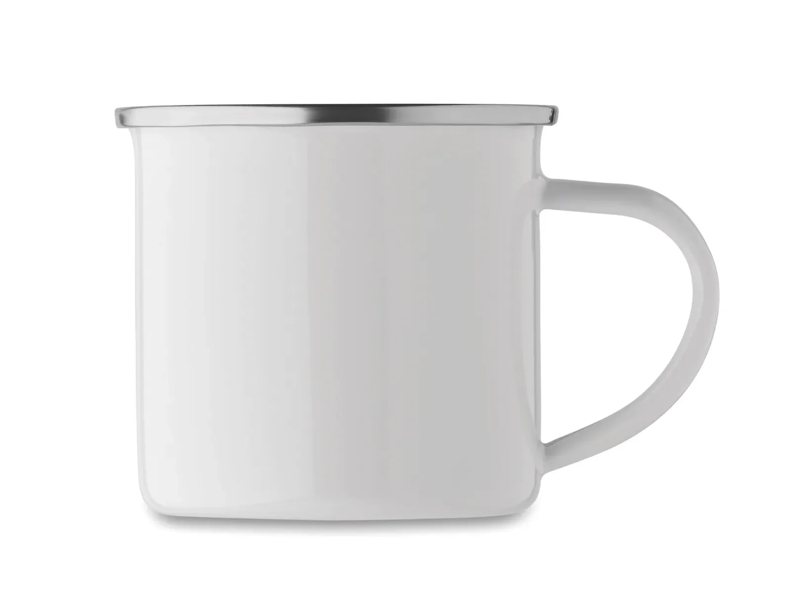 Plateado S – Sublimation Metal Vintage Mug with Enamel Layer — White