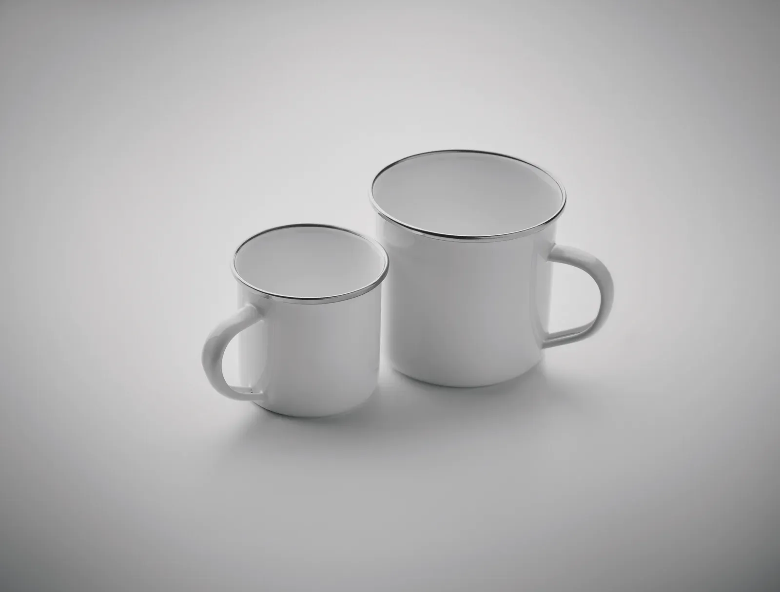 Plateado S – Sublimation Metal Vintage Mug with Enamel Layer — White