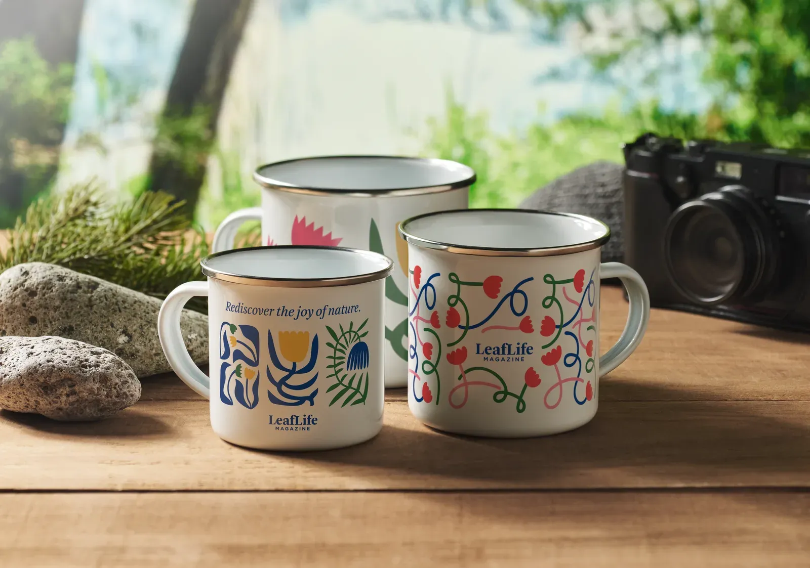 Plateado S – Sublimation Metal Vintage Mug with Enamel Layer — White