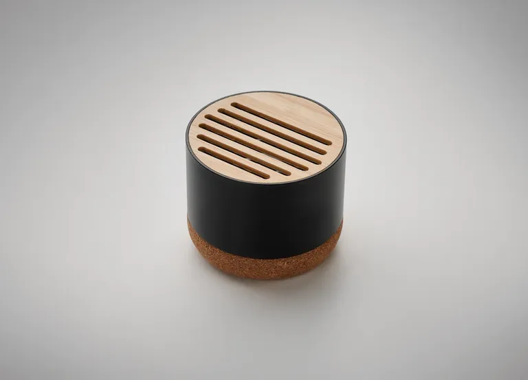 Rumba 5.0 Wireless Speaker – Recycled Aluminium with Cork Base