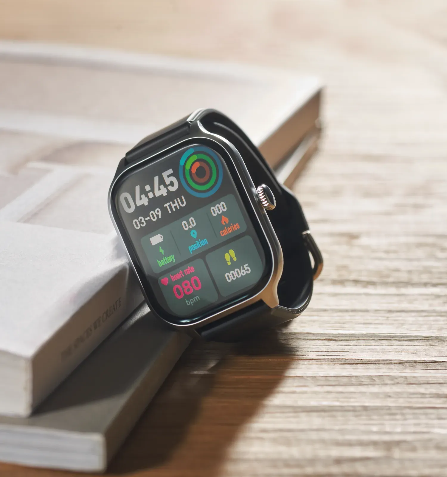 Irto 5.4 Smart Health Watch – Zinc Alloy, 2.01'' Touch LCD — Silver