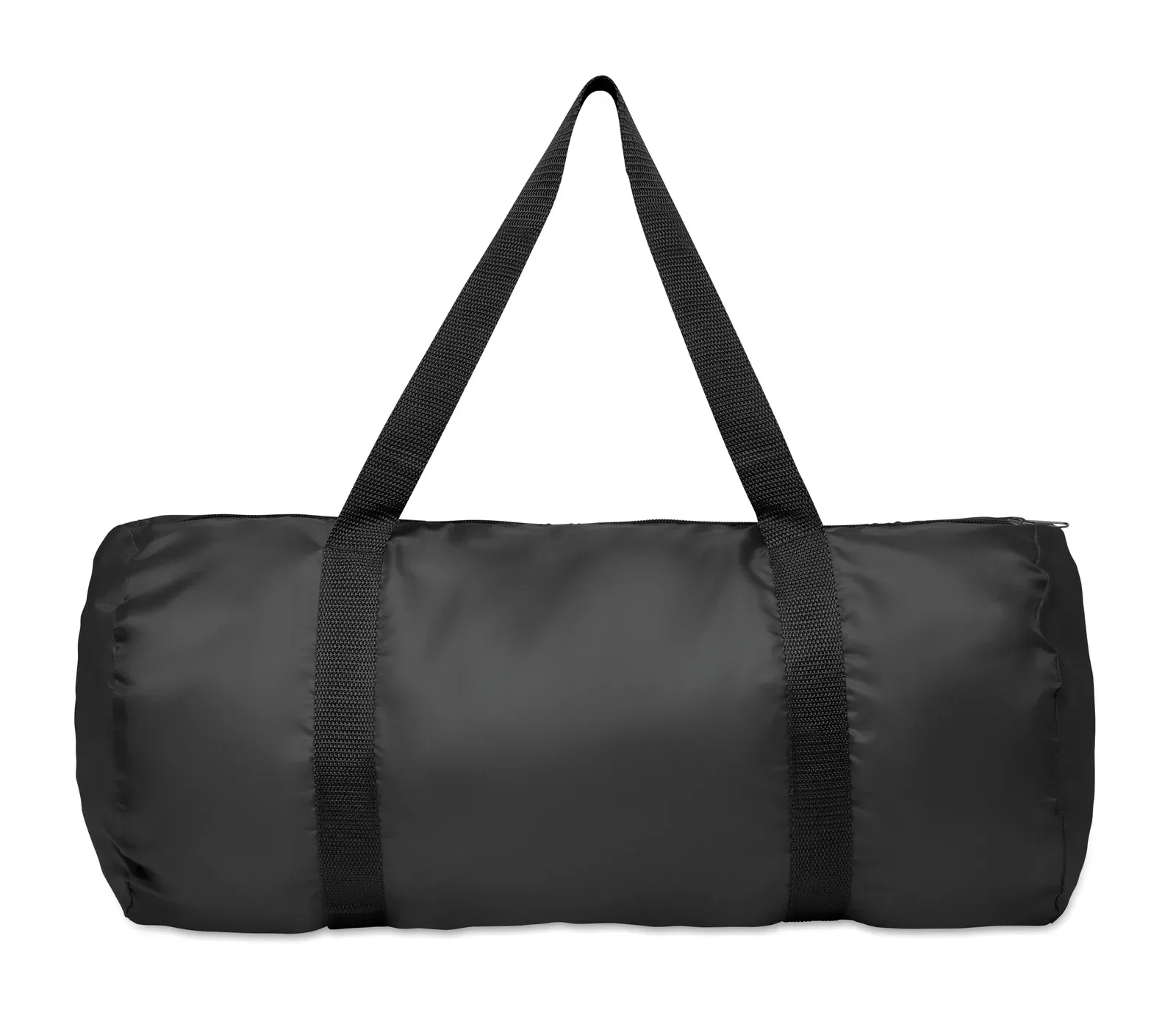 RPET Duffle Bag Duff with Zippered Pocket 48X23 cm MO2273 Duffle Bag — Black