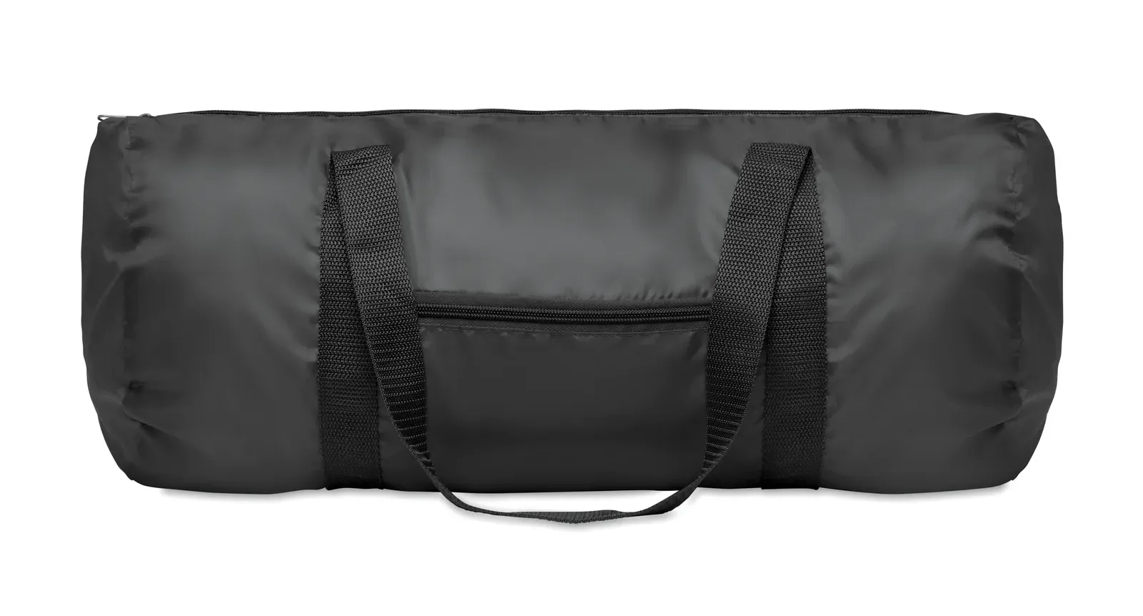 RPET Duffle Bag Duff with Zippered Pocket 48X23 cm MO2273 Duffle Bag — Black