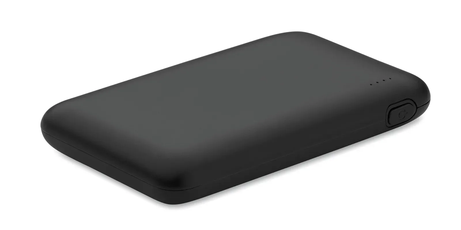 Power52c 5000mAh Power Bank – Recycled ABS, Multi-Port Output — Black