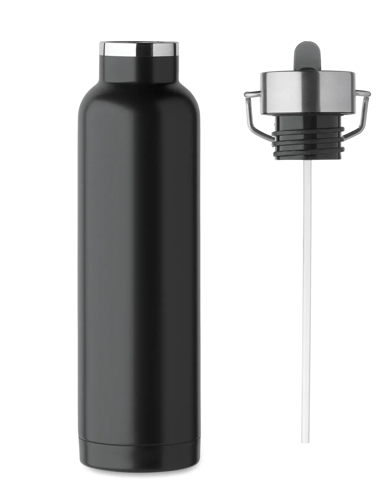 Riflow – Double Wall Vacuum Insulating Bottle in Recycled Stainless Steel — Black