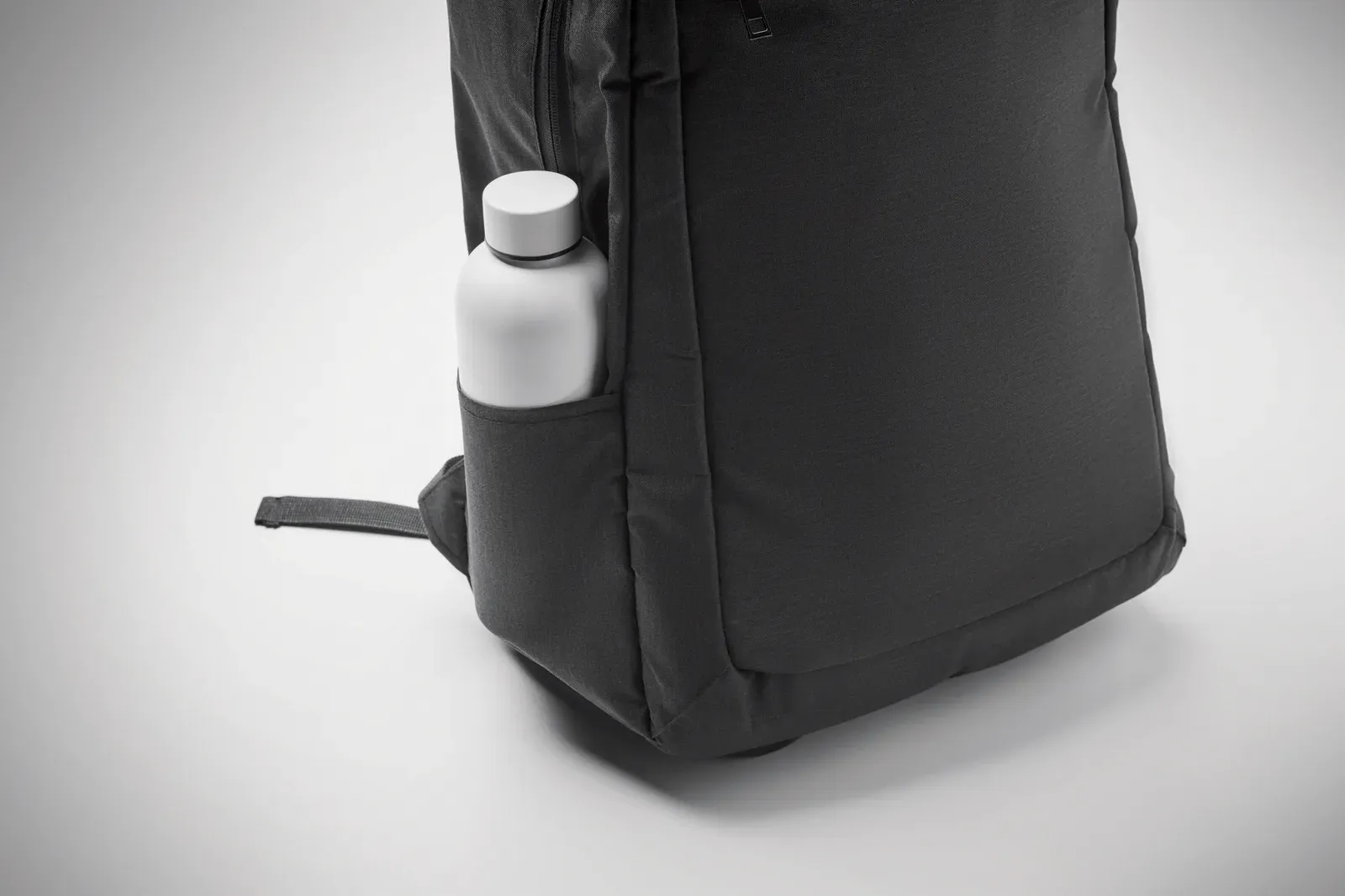 RPET Laptop Backpack Dalvik with Zippered Pocket 31X19X47 cm — Black