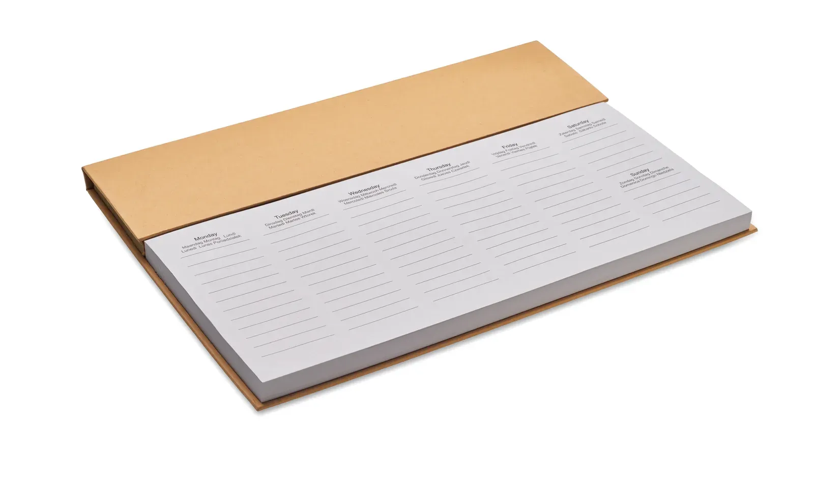 Memweek Weekly Desktop Planner — Beige
