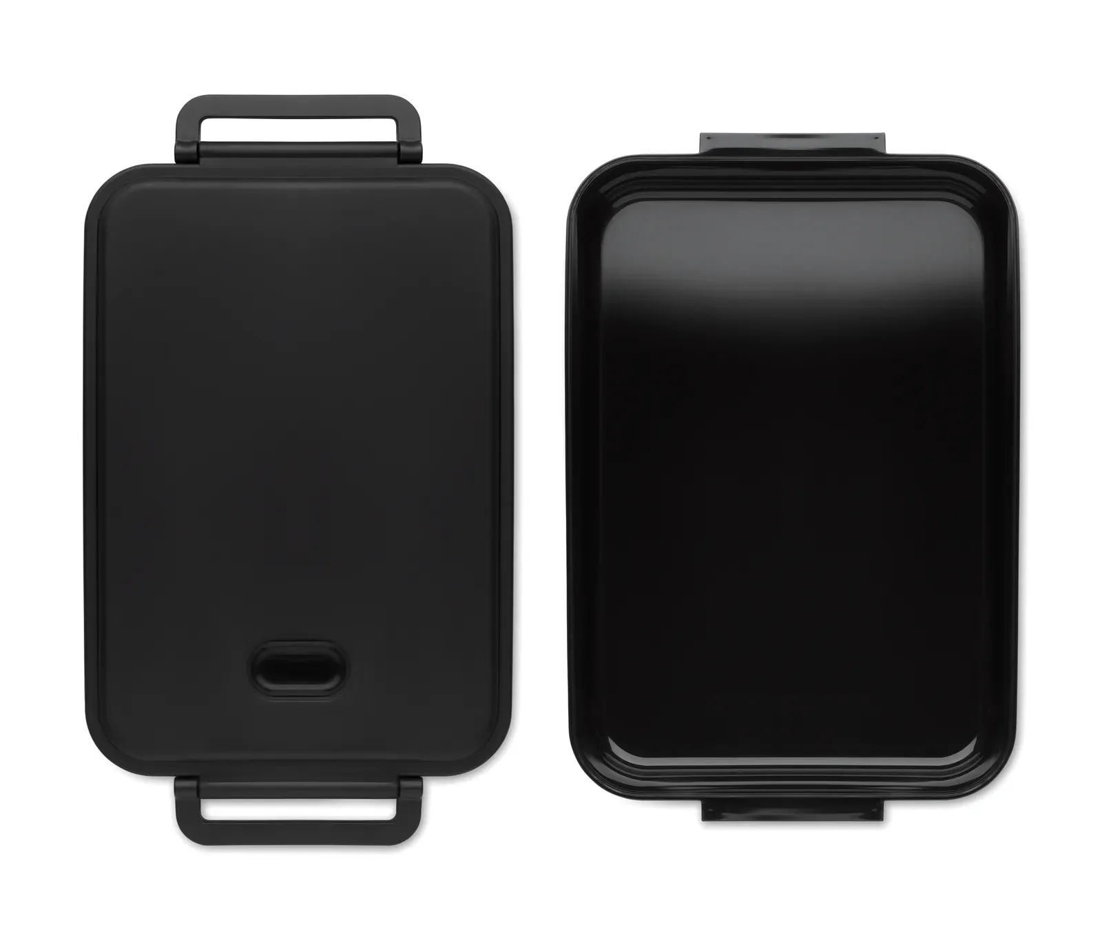 Indusmax – Large PP Lunch Box with Airtight Lid, Silicone Valve and Two Side Clasp Closure — Black