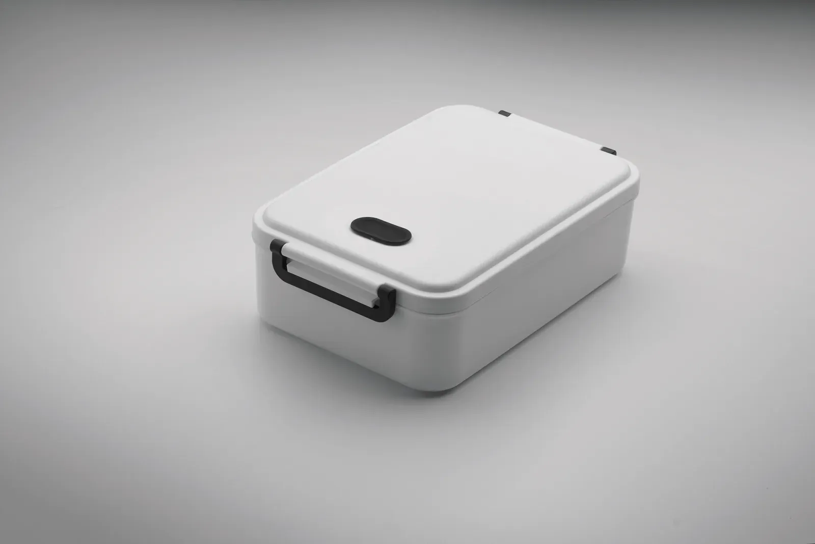 Indusmax – Large PP Lunch Box with Airtight Lid, Silicone Valve and Two Side Clasp Closure — White