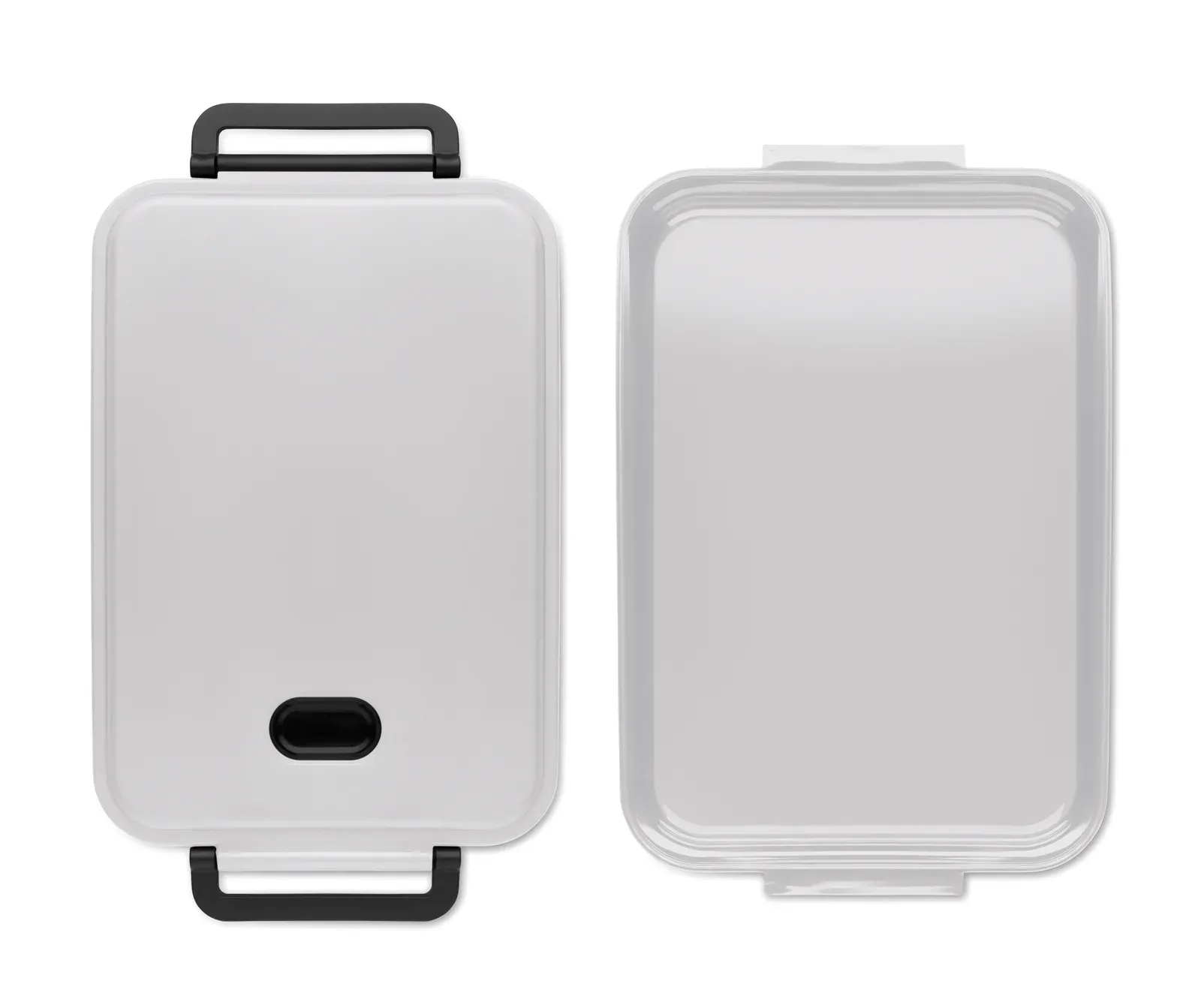 Indusmax – Large PP Lunch Box with Airtight Lid, Silicone Valve and Two Side Clasp Closure — White