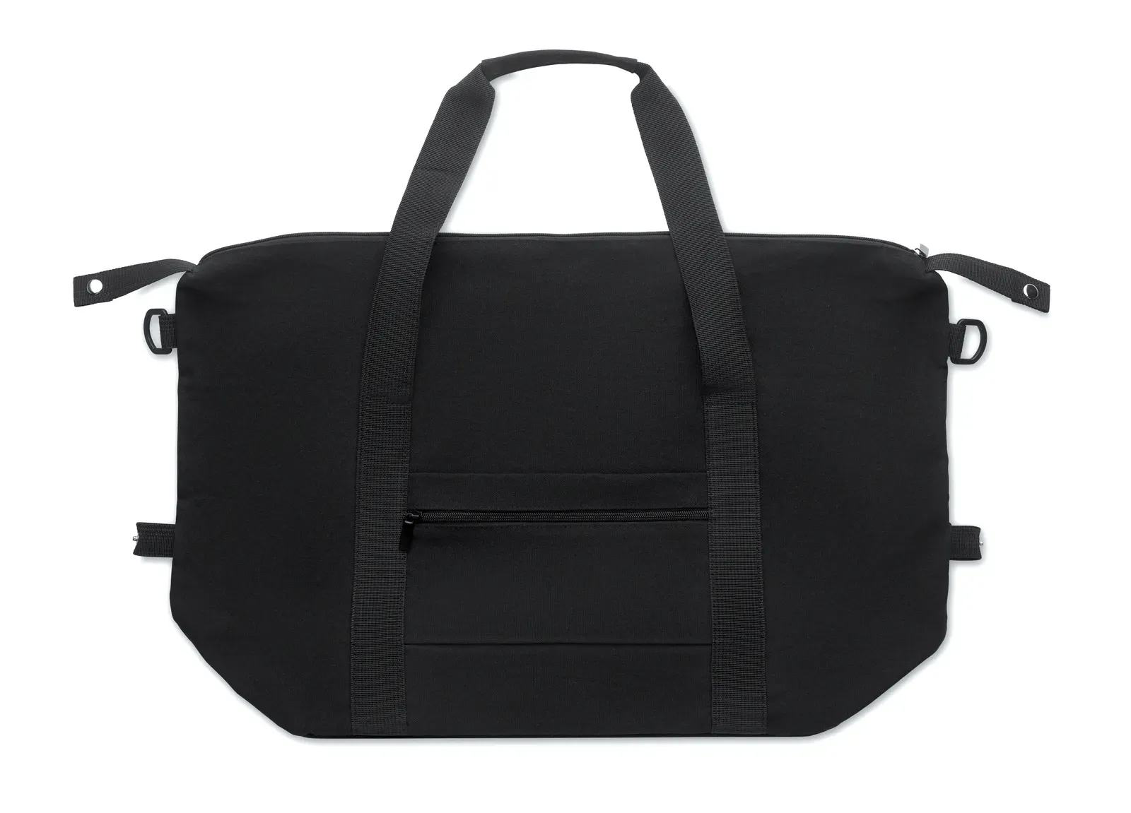 RPET Trolley Bag Koper Tote with Zippered Pocket 60X29X22 cm — Black