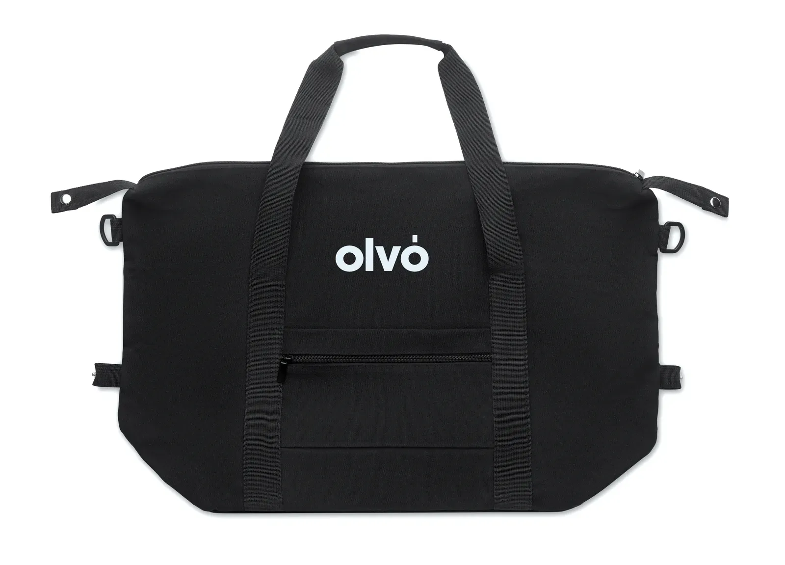 RPET Trolley Bag Koper Tote with Zippered Pocket 60X29X22 cm — Black