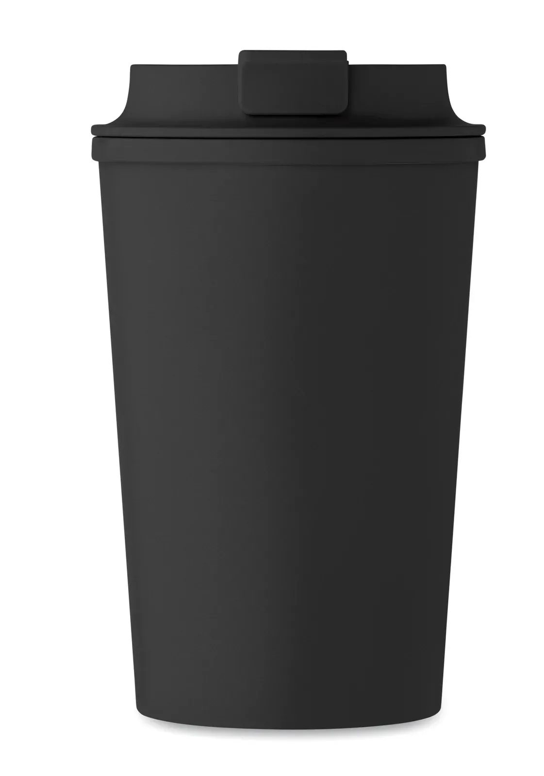 Beibaku – Double Wall Tumbler in 100% PLA Corn with PP Drinking Lid with Inner TPR — Black
