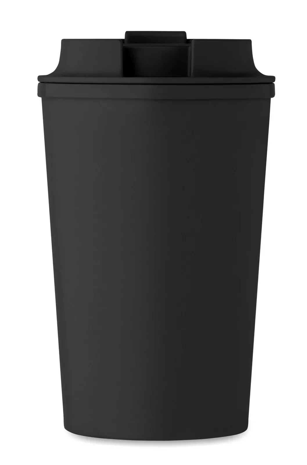 Beibaku – Double Wall Tumbler in 100% PLA Corn with PP Drinking Lid with Inner TPR — Black
