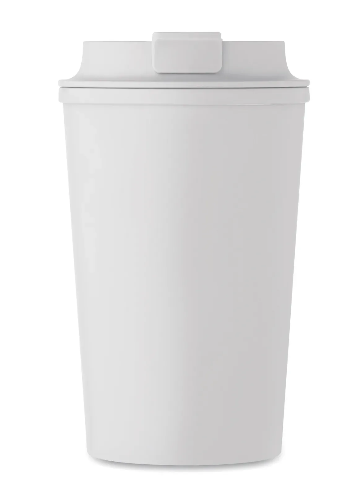 Beibaku – Double Wall Tumbler in 100% PLA Corn with PP Drinking Lid with Inner TPR — White