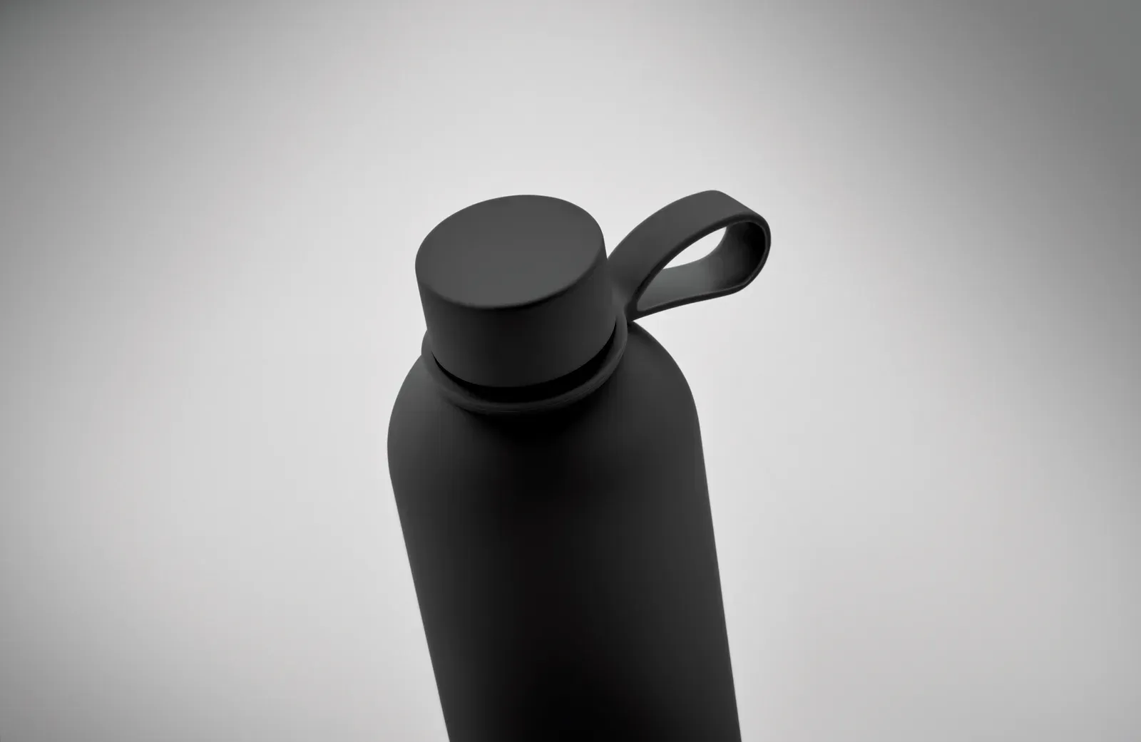 Emerald – Double Wall Vacuum Insulating Bottle in Recycled Stainless Steel — Black