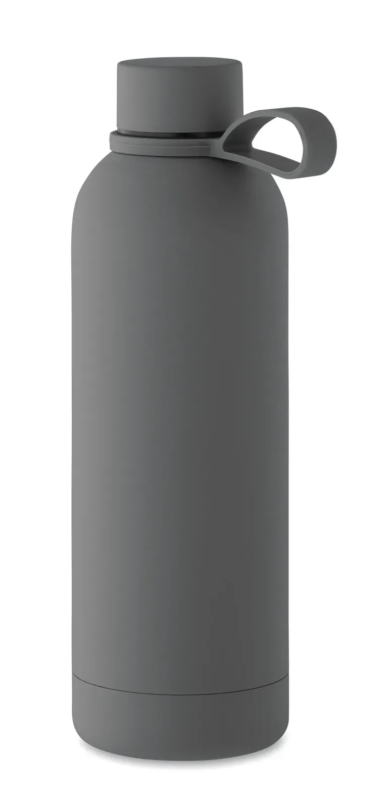 Emerald – Double Wall Vacuum Insulating Bottle in Recycled Stainless Steel — Stone Grey