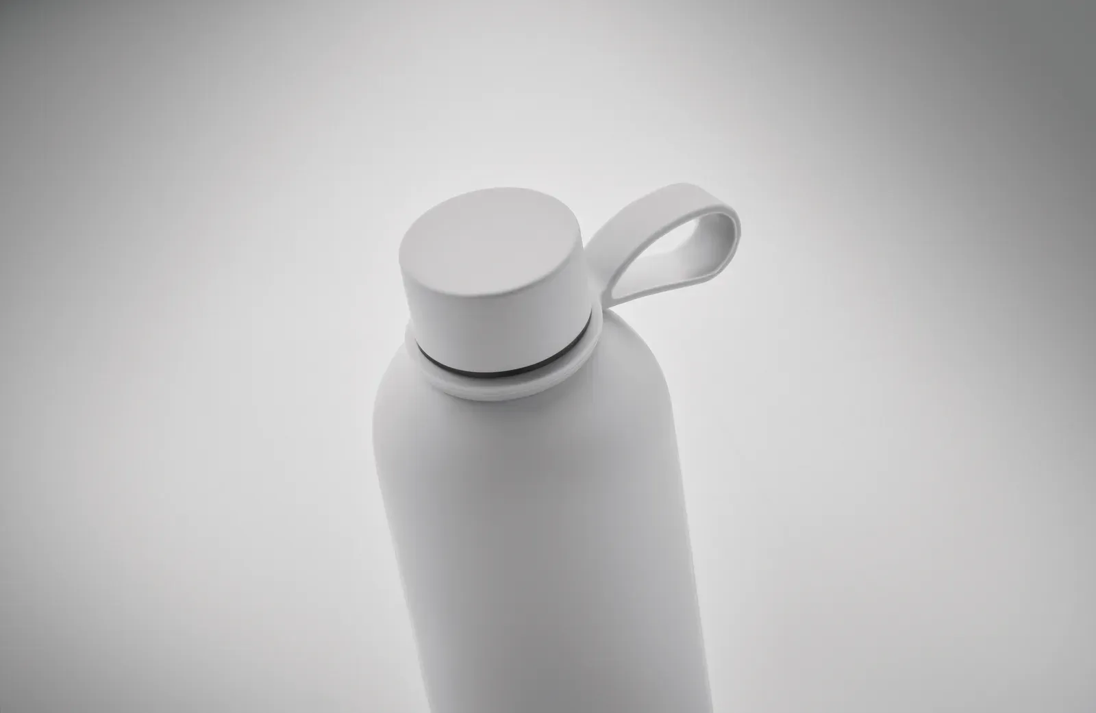 Emerald – Double Wall Vacuum Insulating Bottle in Recycled Stainless Steel — White