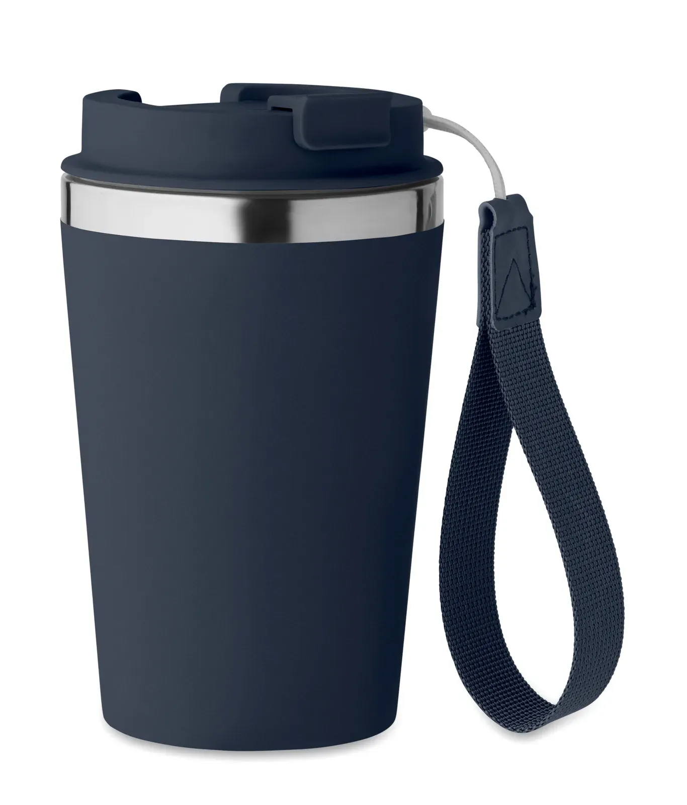 Topaz – Double Wall Tumbler in Recycled Stainless Steel (90% Recycled Stainless Steel and 10% Stainless Steel) with PP — French Navy