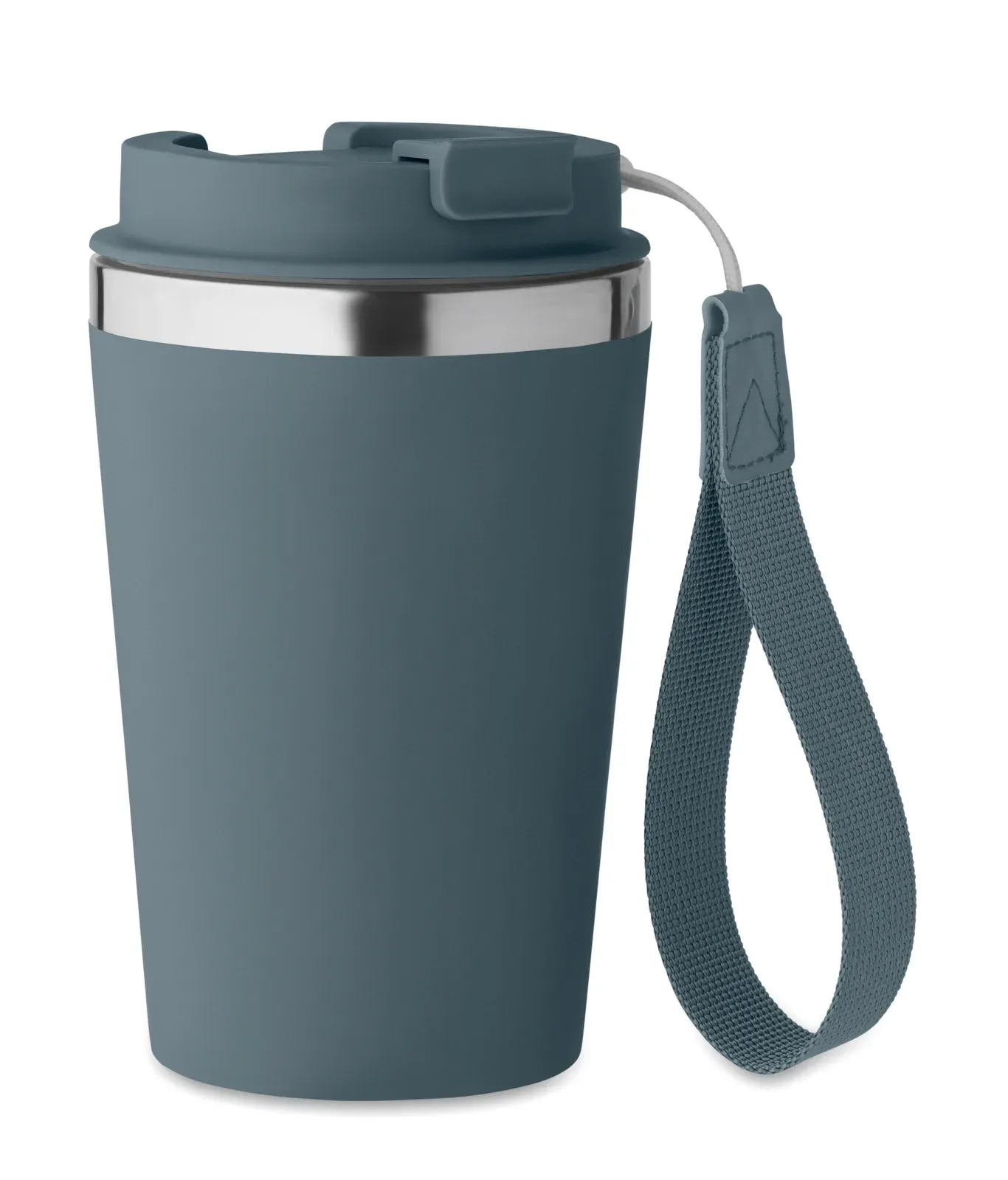 Topaz – Double Wall Tumbler in Recycled Stainless Steel (90% Recycled Stainless Steel and 10% Stainless Steel) with PP — Petrol