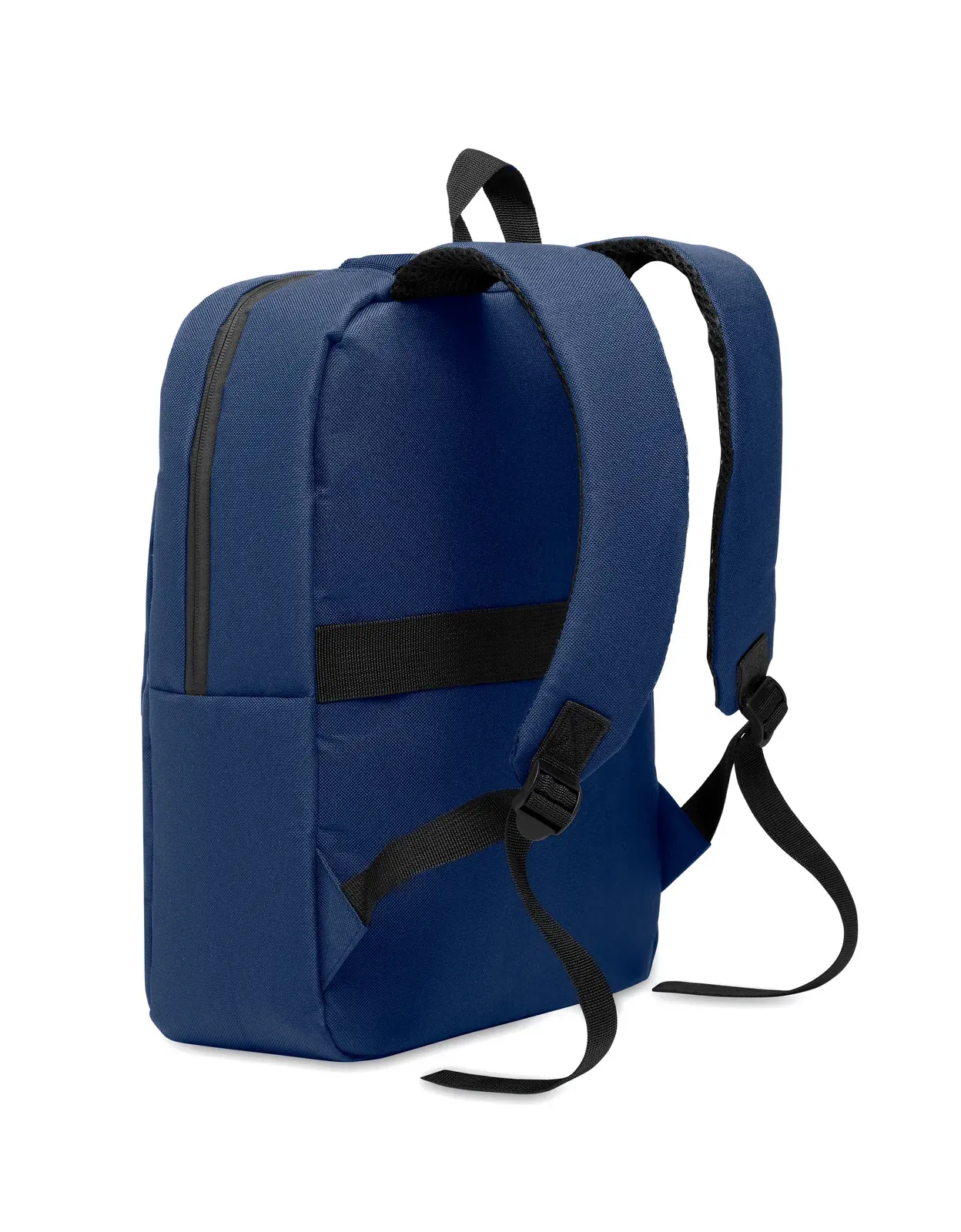 RPET Backpack Akraos with Zippered Pocket 31X13X30 cm MO2318 — Blue
