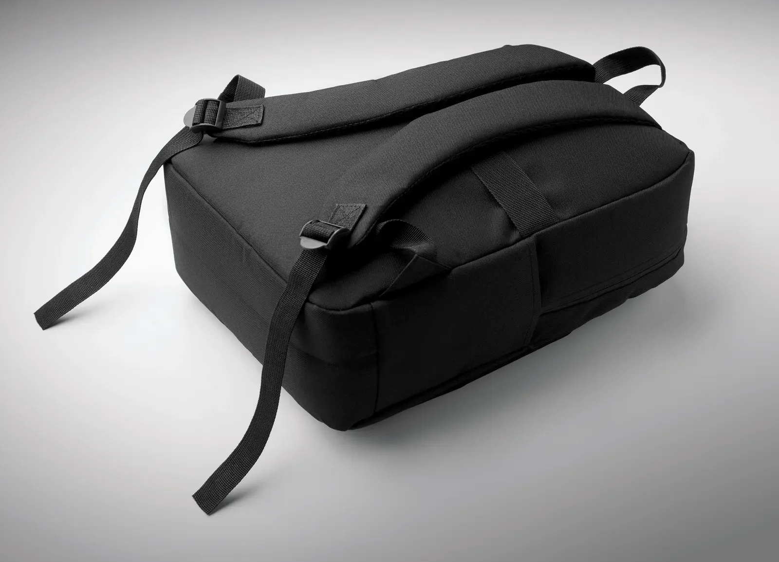 RPET Backpack Akraos with Zippered Pocket 31X13X30 cm MO2318 — Black