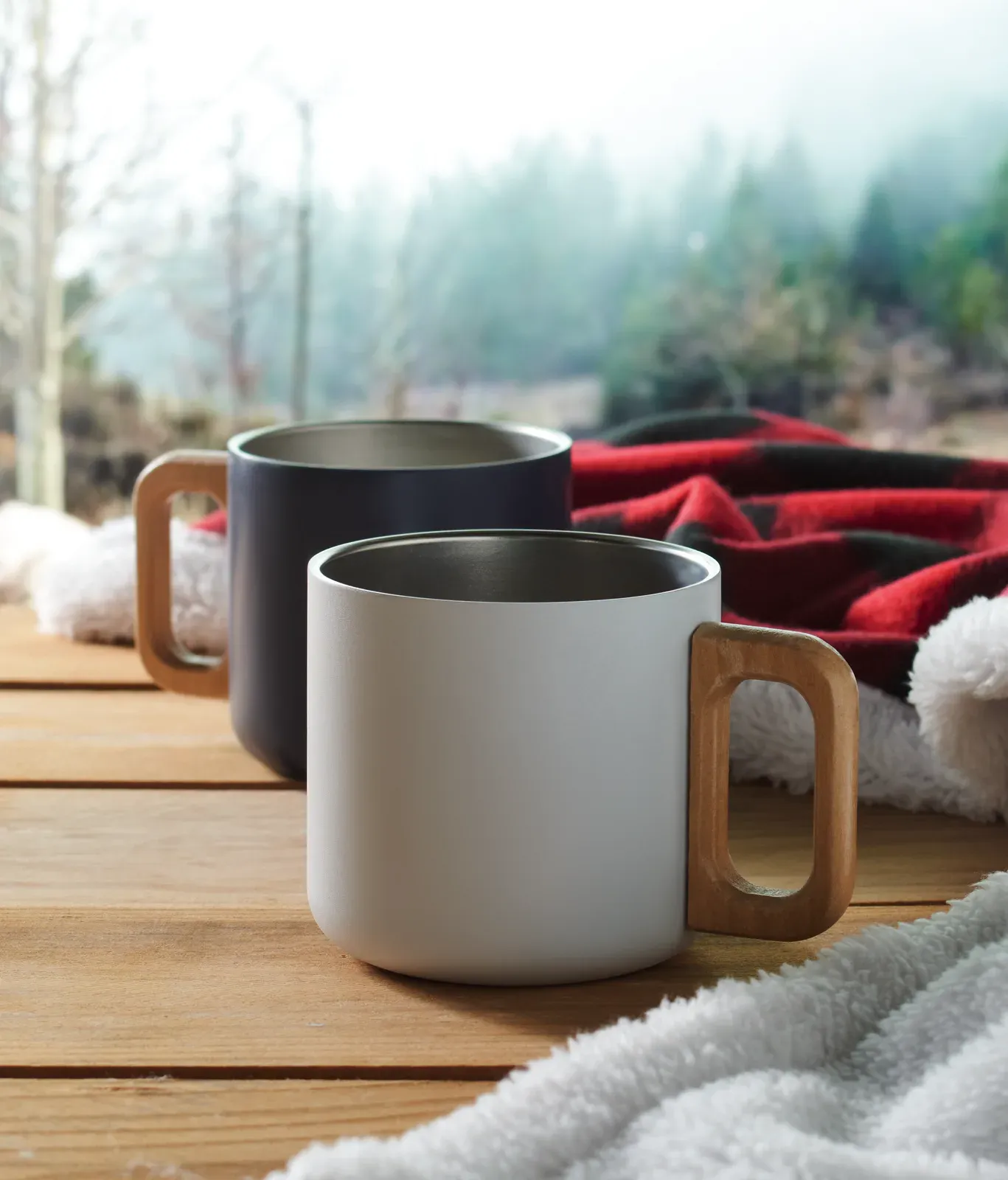 Acero – Double Wall Mug — White