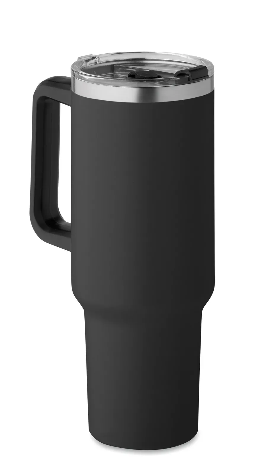 Suma – Double Wall Recycled Stainless Steel Tumbler (90% Recycled Stainless and 10% Stainless Steel) with Straw Lid — Black