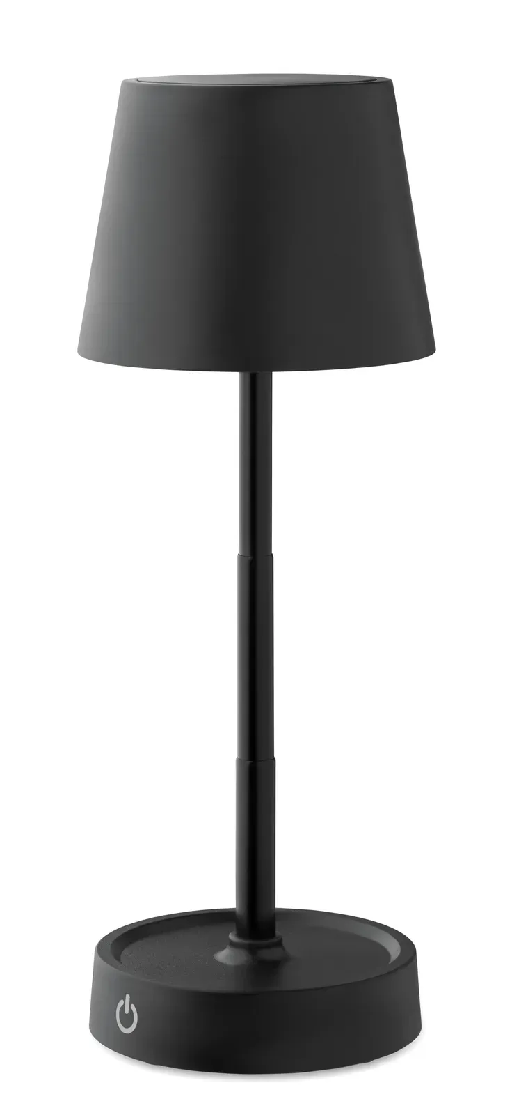 Taplamb – Retractable and Rechargeable USB Table Lamp in ABS; Includes 12 LED Lights with Adjustable Light Intensity — Black