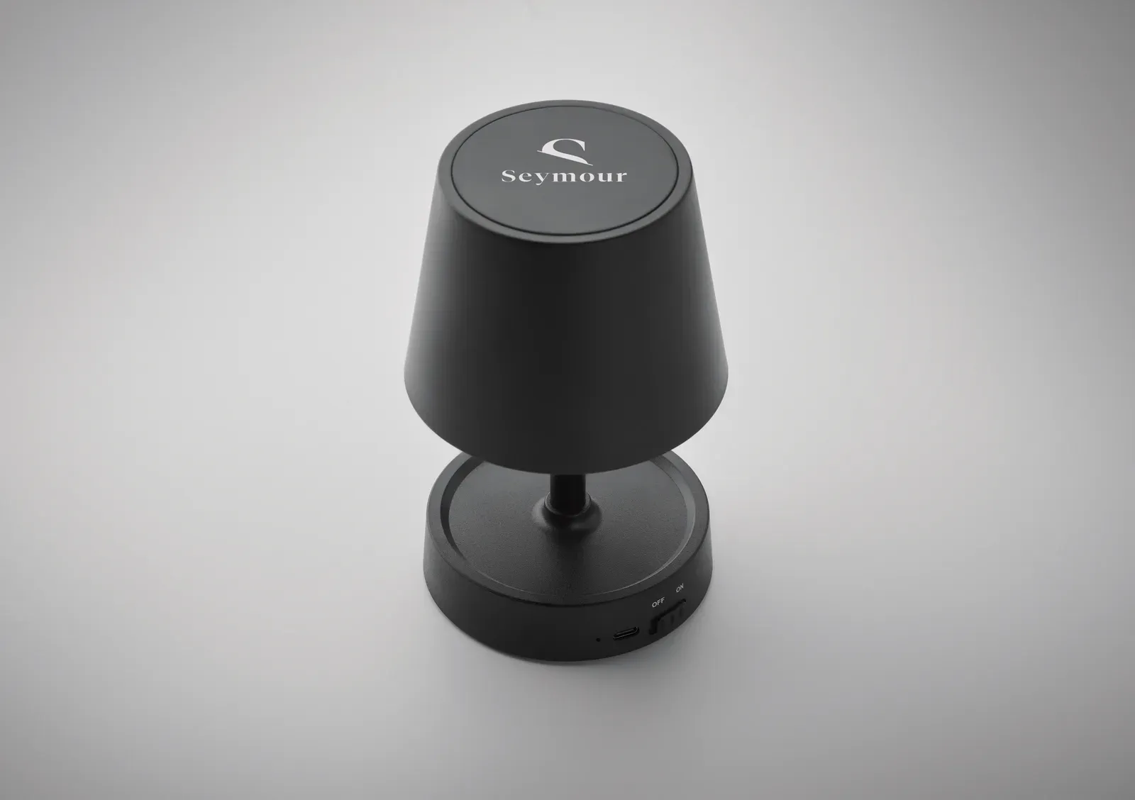Taplamb – Retractable and Rechargeable USB Table Lamp in ABS; Includes 12 LED Lights with Adjustable Light Intensity — Black