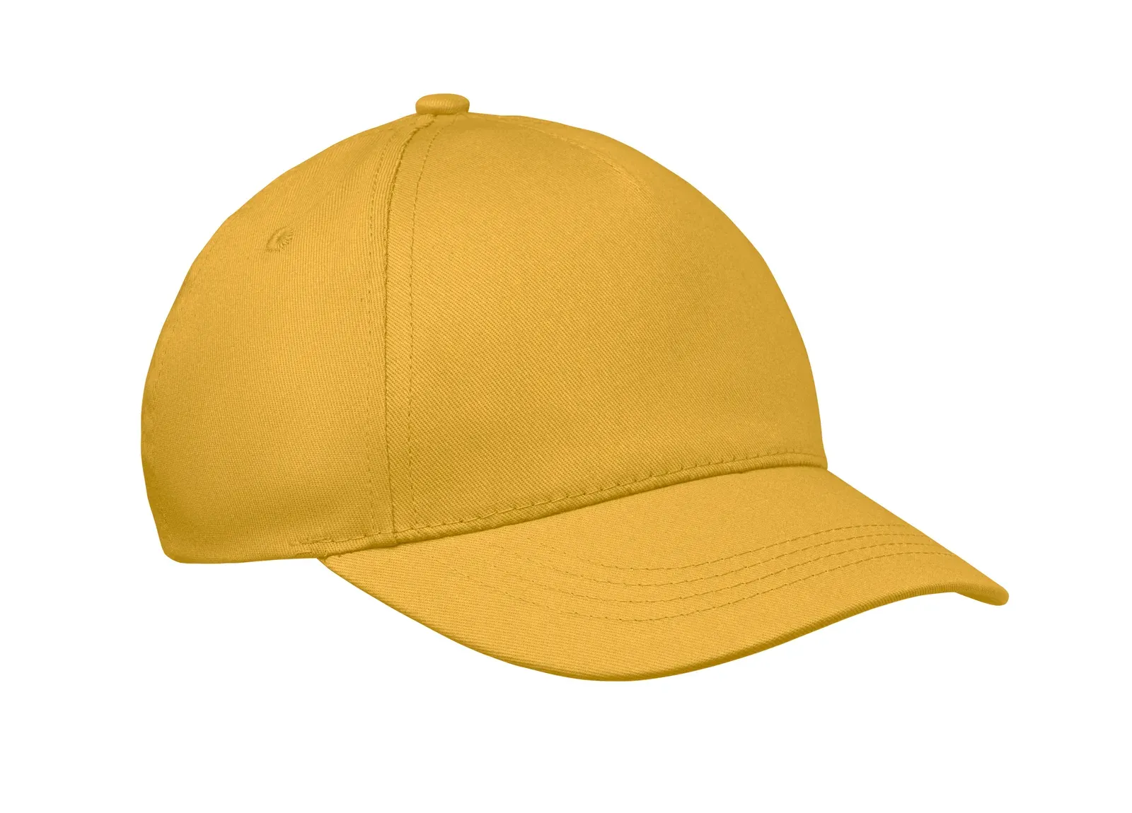 Buzz Kids 5-Panel Twill Baseball Cap — Yellow