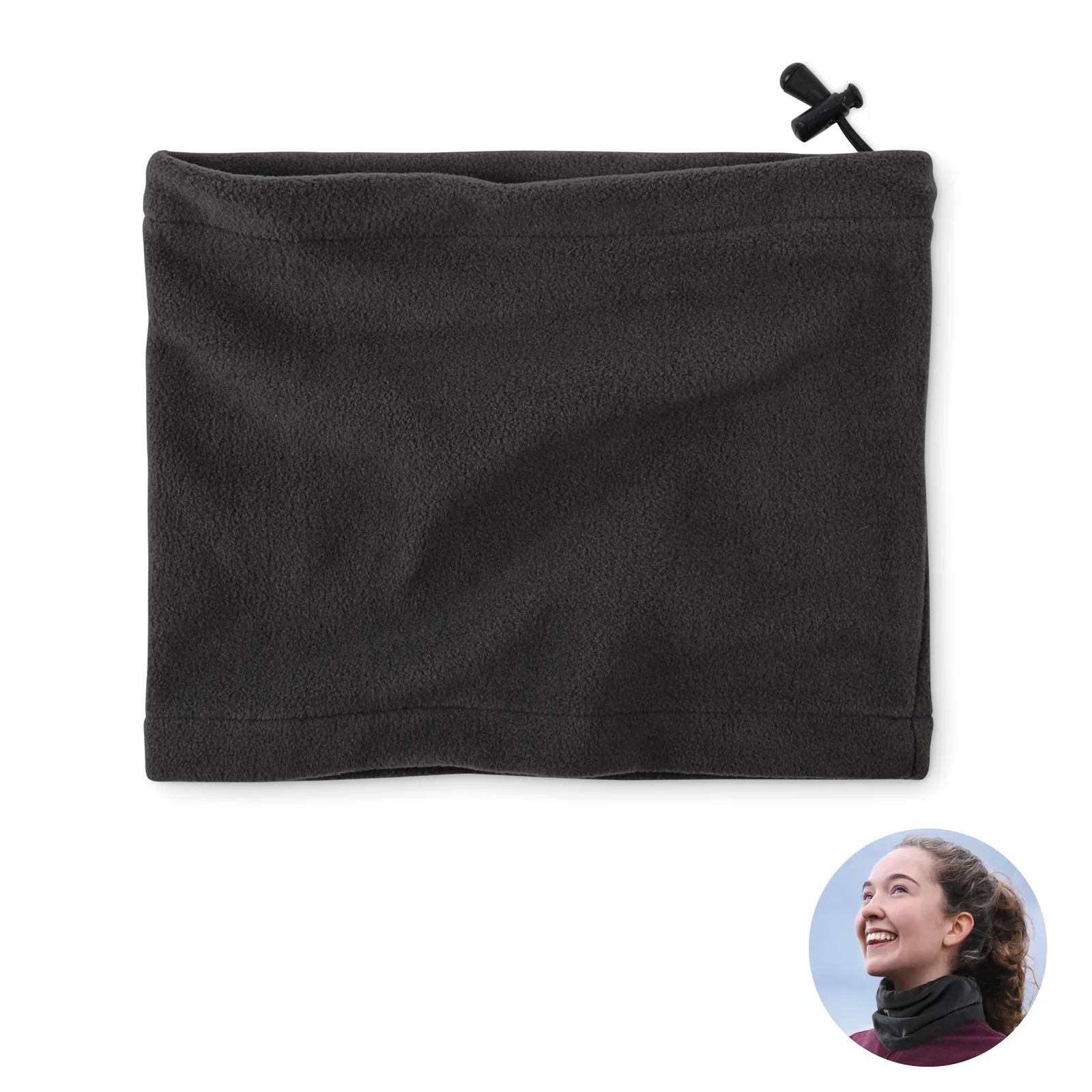 Blizzard RPET Fleece Multiuse Beanie — Black