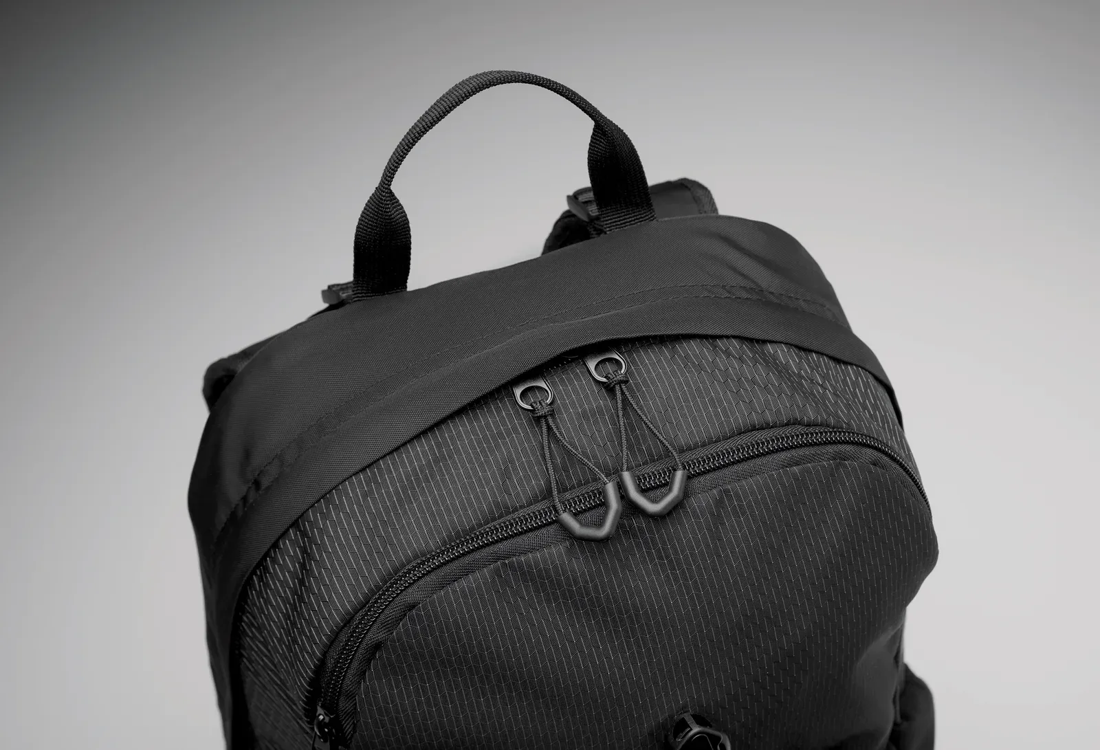 Backpack Bagga with Zippered Pocket 29.5X11X50 cm MO2372 Backpack — Black