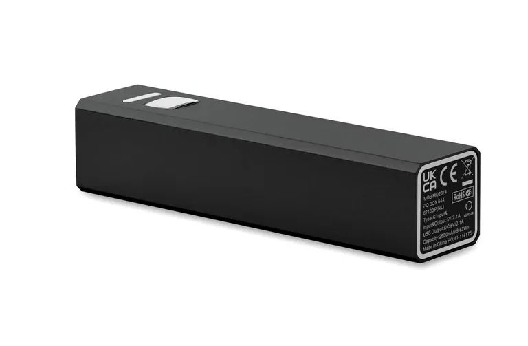 Poweraluc 2600mAh Power Bank – Recycled Aluminium Case