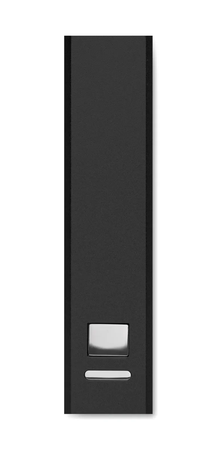 Poweraluc 2600mAh Power Bank – Recycled Aluminium Case — Black