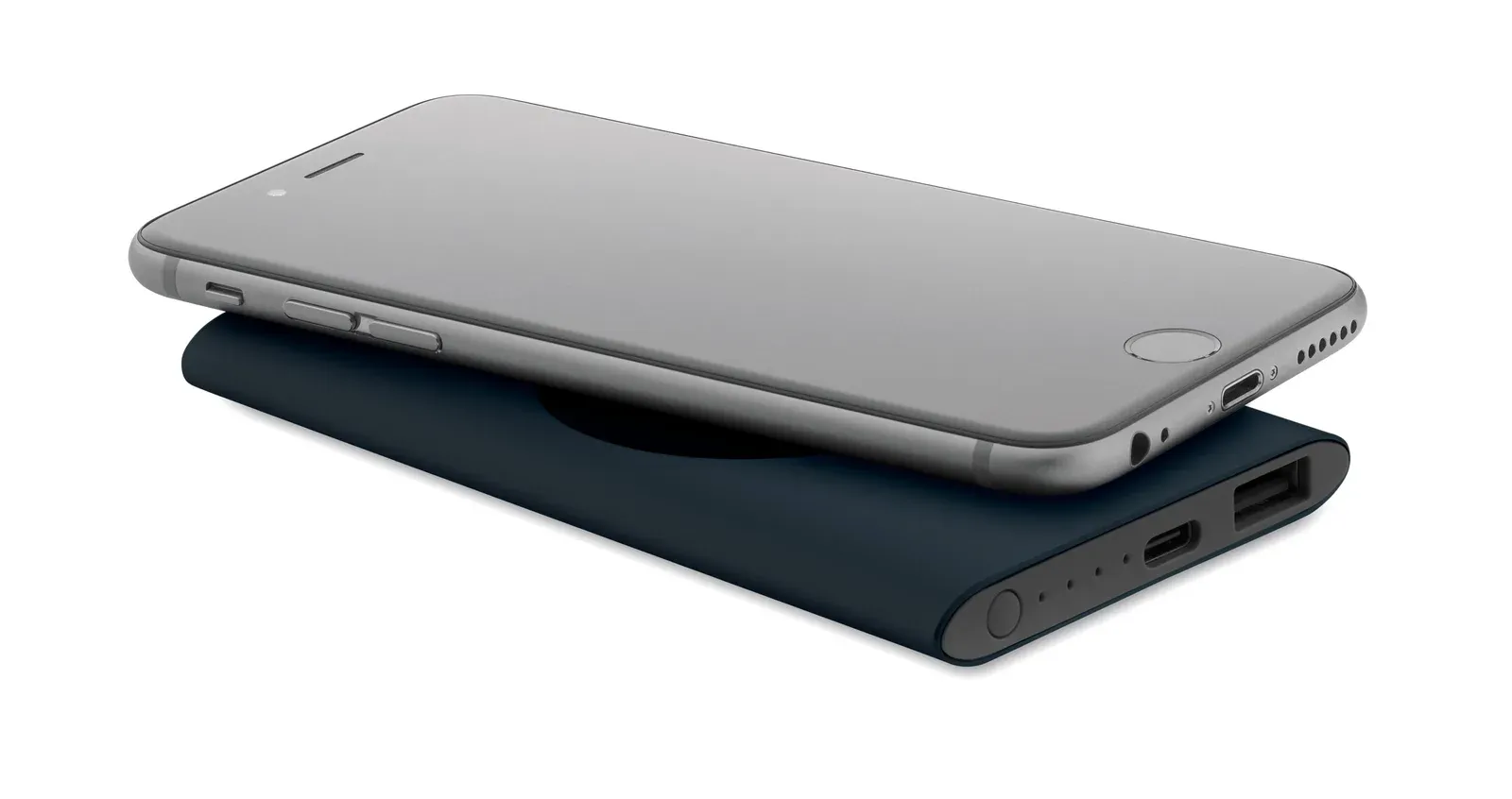 Powerplus 15W Wireless Charging Power Bank 5000mAh – Recycled Aluminium — French Navy