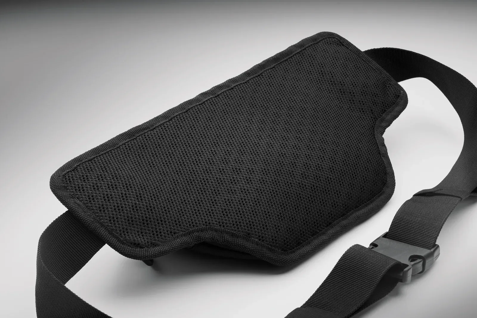 Polyester Waist Bag Nyko with Zippered Pocket 36X6.5X16 cm MO2392 — Black