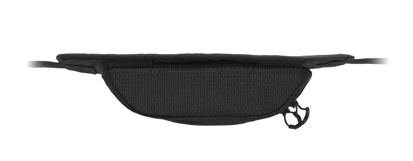 Polyester Waist Bag Nyko with Zippered Pocket 36X6.5X16 cm MO2392 — Black