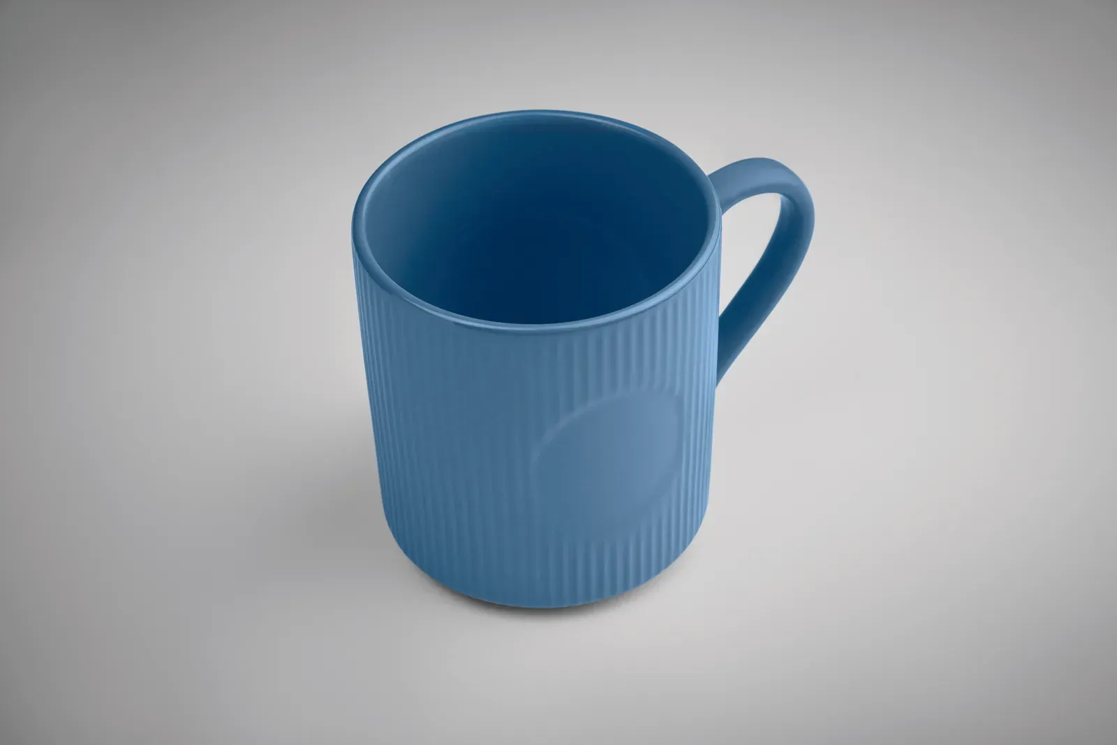 Ribmug – Ceramic Stackable Mug — Blue