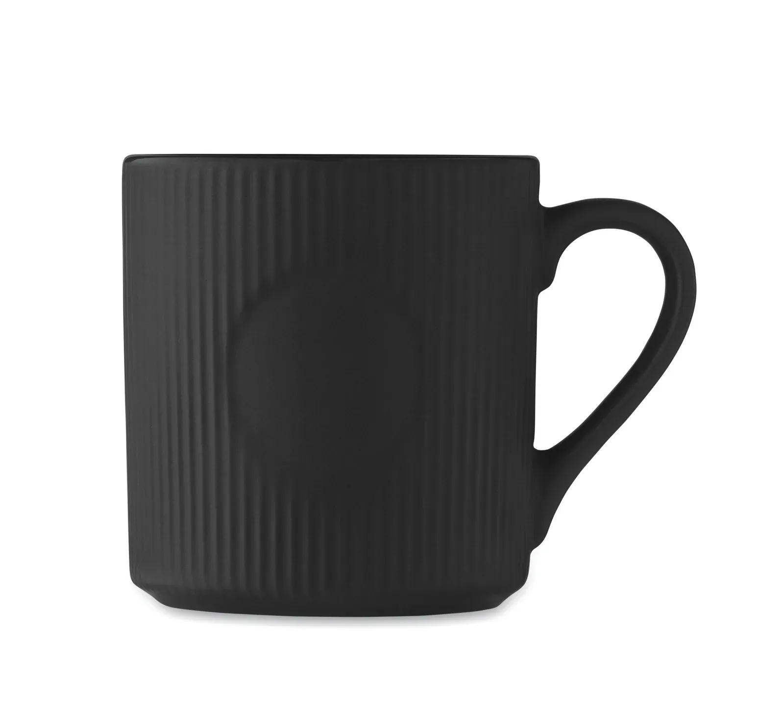 Ribmug – Ceramic Stackable Mug — Black