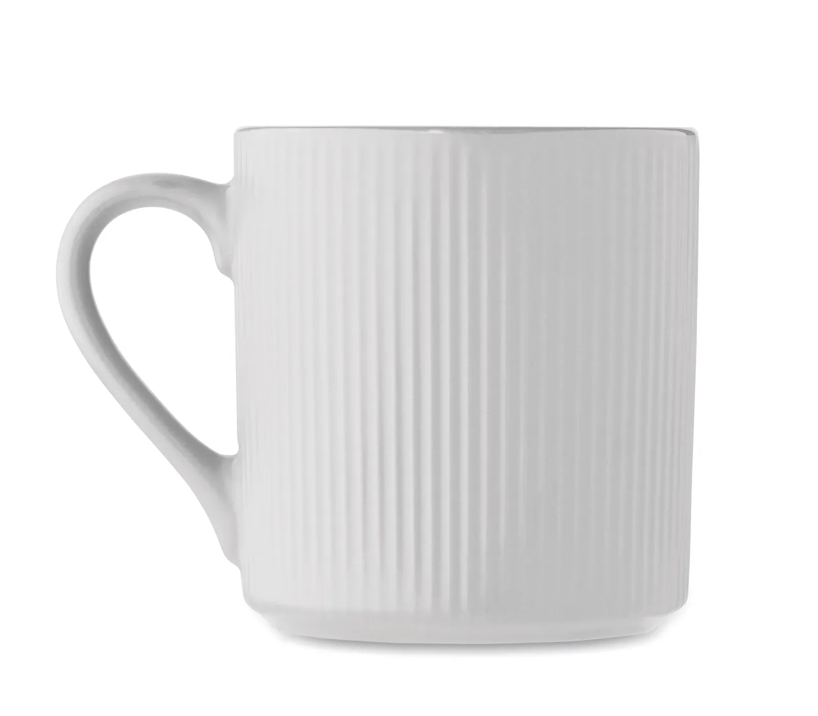 Ribmug – Ceramic Stackable Mug — White